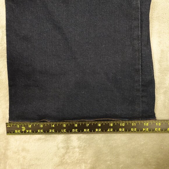 Express Jeans ’70s Flare Mid Rise Dark Wash Jean Women’s Size 16R - Picture 8 of 13